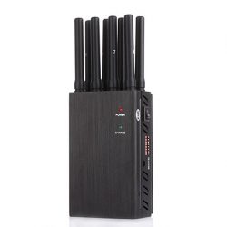 8-Band Portable Cell Phone Jammer for Multi-Signal Control (2G/3G/4G, GPS, WiFi)