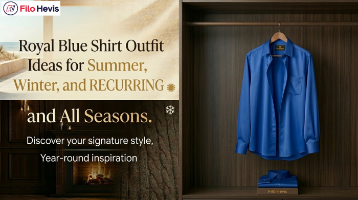 Royal Blue Shirt Outfit Ideas for Summer, Winter, and All Seasons