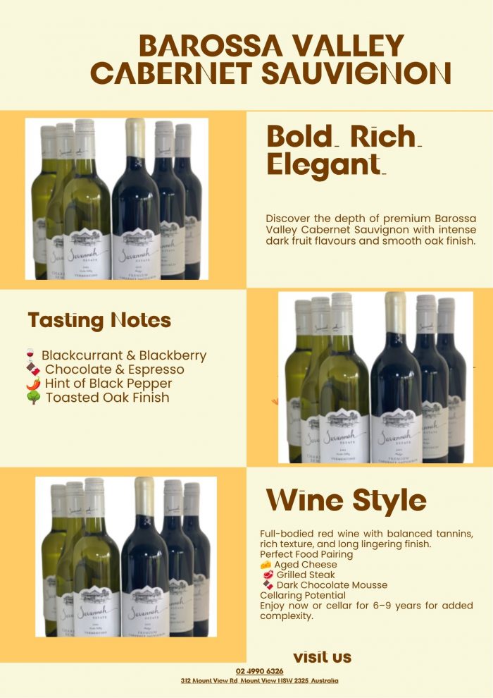 Premium Barossa Valley Cabernet Sauvignon | Rich Australian Red Wine