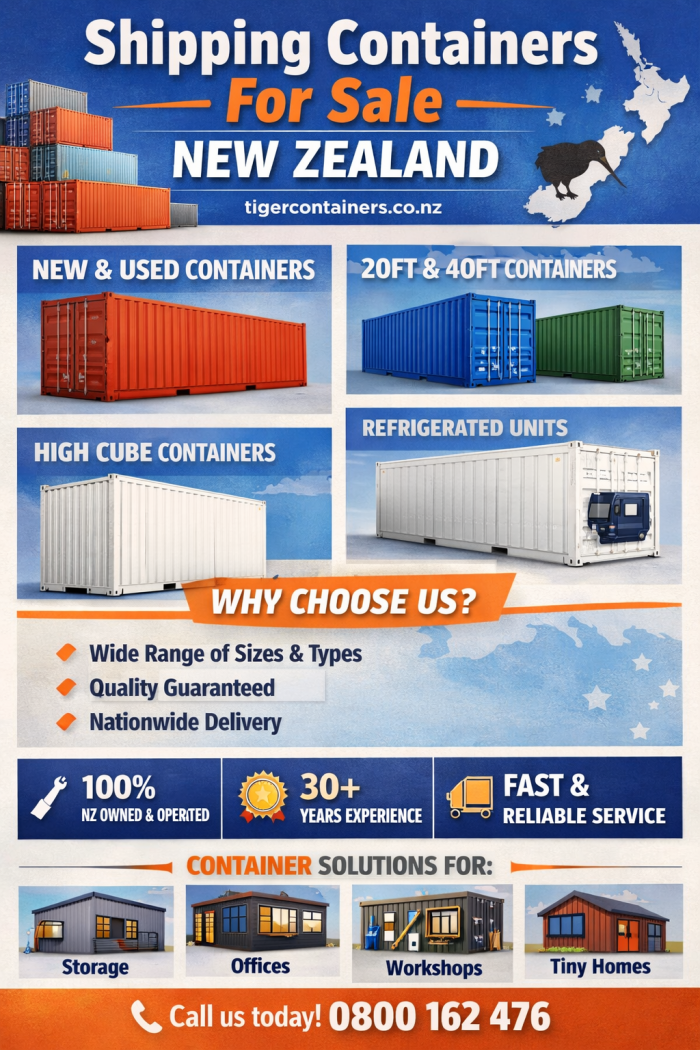 Shipping Containers for Sale New Zealand