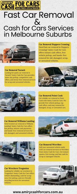 Fast Car Removal & Cash for Cars Services in Melbourne Suburbs