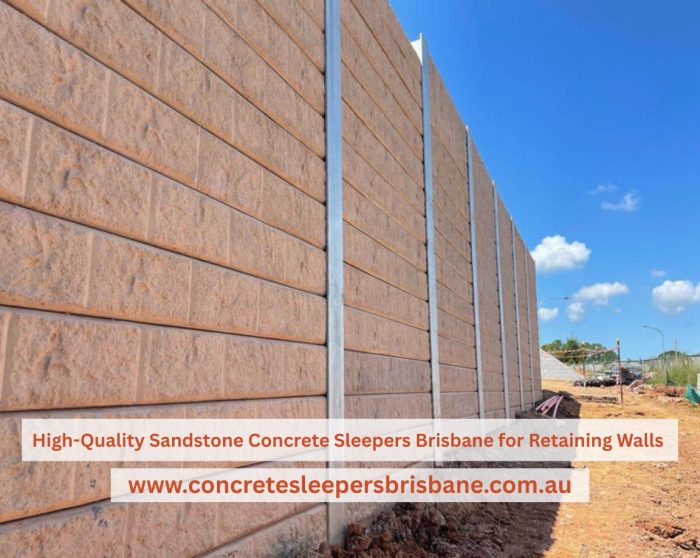 High-Quality Sandstone Concrete Sleepers Brisbane for Retaining Walls