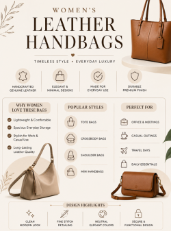 Premium Women Leather Handbags for Everyday Style