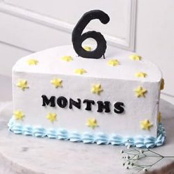 6 months birthday cake online