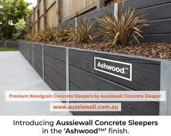 Woodgrain Concrete Sleepers – Durable & Stylish Retaining Wall Solutions
