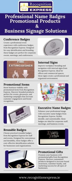 Professional Name Badges Promotional Products & Business Signage Solutions