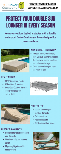 Double Sun Lounger Cover – Premium All-Weather Protection