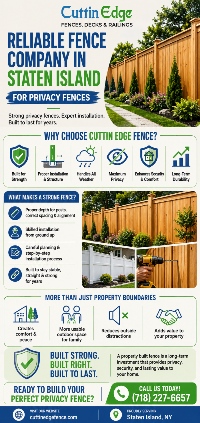 Reliable Fence Company Staten Island NY Experts