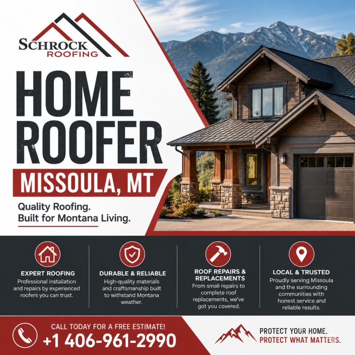 Trusted Home Roofer in Missoula, MT | Quality Roofing That Lasts