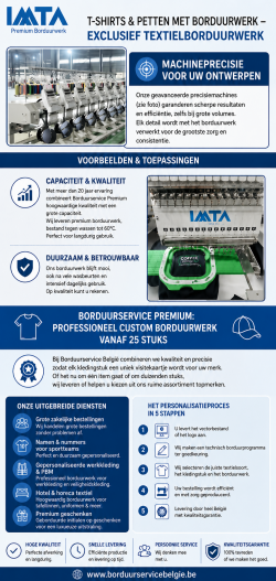 T-shirts & Petten Met Borduurwerk -Exclusief Textielborduurwerk