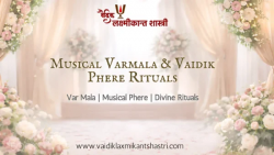 Musical Varmala & Vaidik Phere Rituals | Traditional Wedding Ceremony Banner