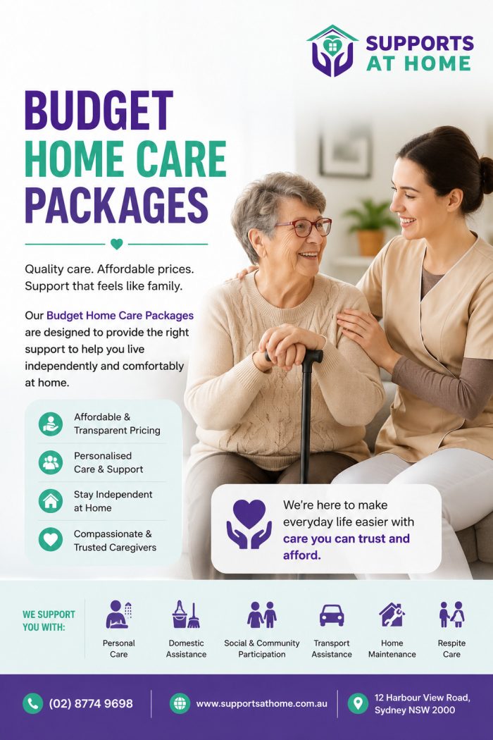 Budget Home Care Packages Sydney at Supports At Home Services