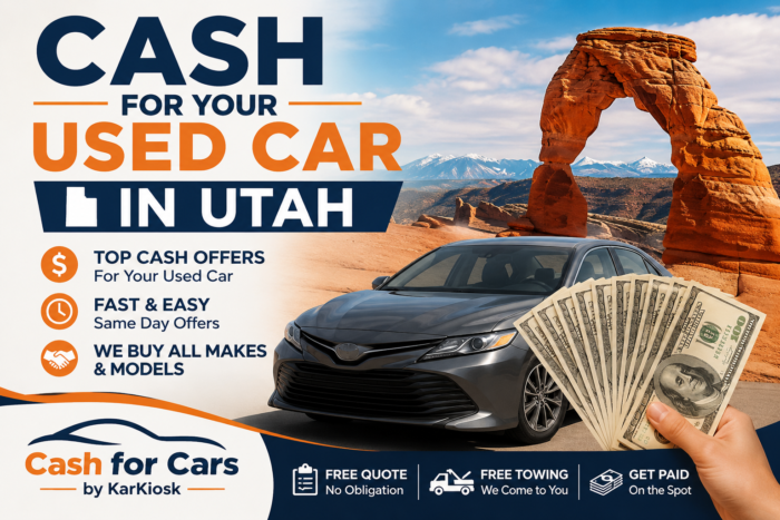 Cash for Your Used Car in Utah | Cash for Cars by KarKiosk