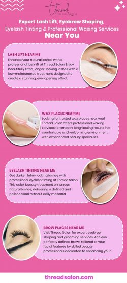 Expert Lash Lift, Eyebrow Shaping, Eyelash Tinting & Professional Waxing Services Near You