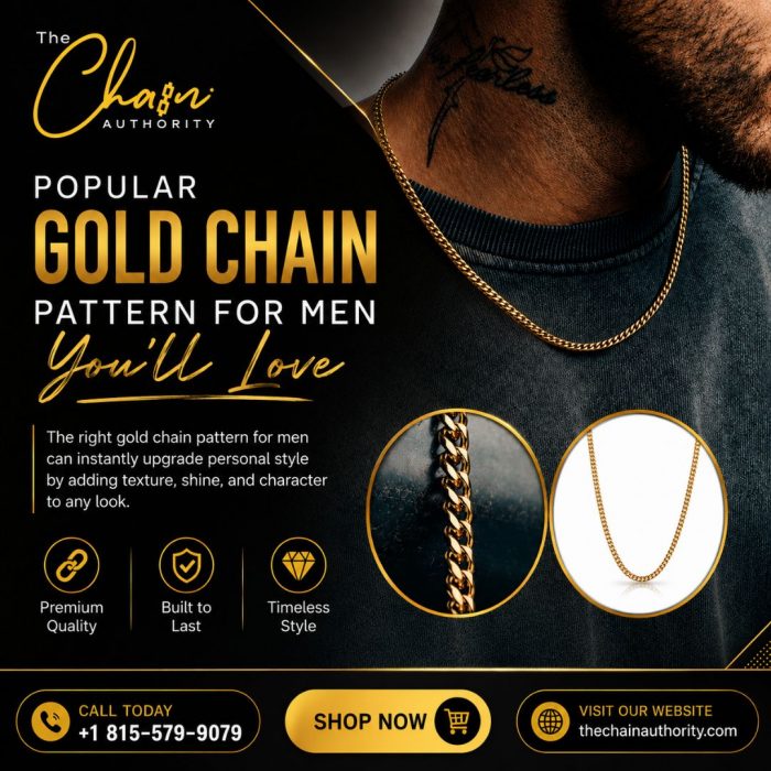 Popular Gold Chain Pattern for Men You’ll Love
