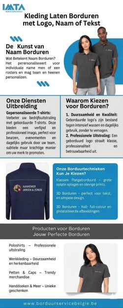 Kleding Laten Borduren met Logo, Naam of Tekst