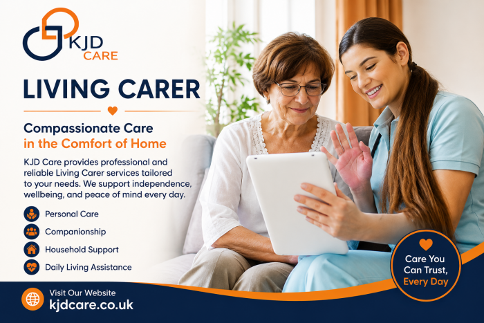 Living Carer – Trusted Daily Support and Care with KJD Care