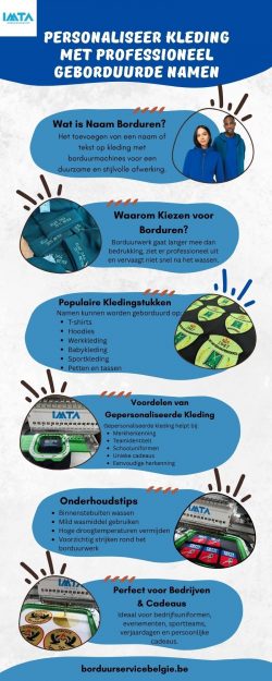 Personaliser Kleding met Professioneel Geborduurde namen