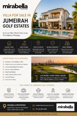 Premium Villa for Sale in Jumeirah Golf Estates