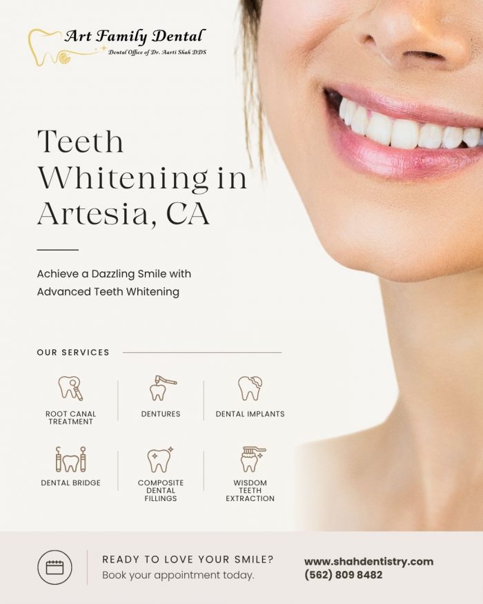 Teeth Whitening in Artesia, CA – Art Family Dental