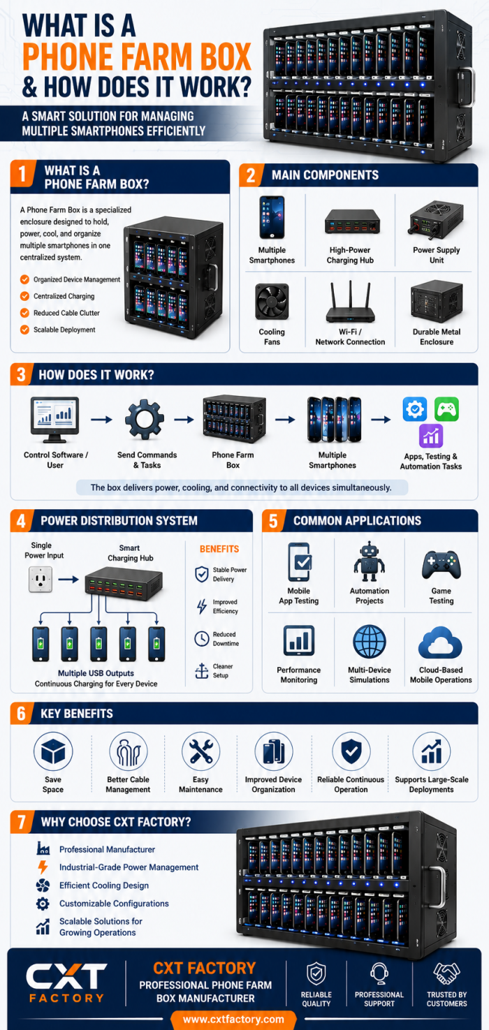 What Is a Phone Farm Box and How Does It Work – CXT Factory