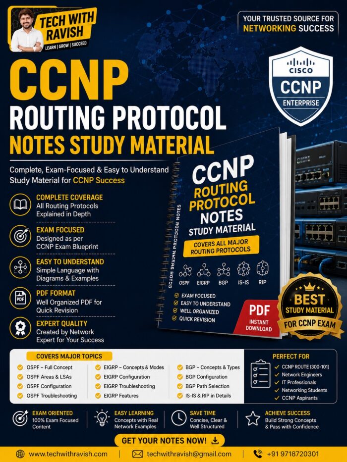 CCNP Routing Protocol Notes Study Material – Updated PDF for Exam Preparation