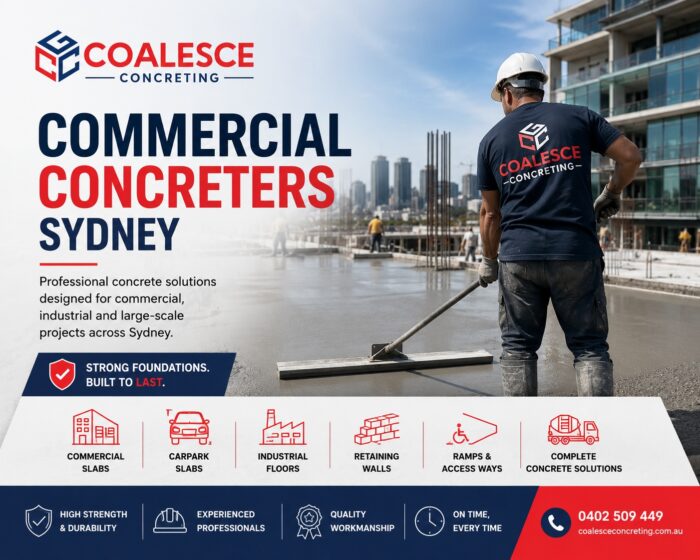 Commercial Concreters Sydney | Expert Concrete Solutions | Coalesce Concreting