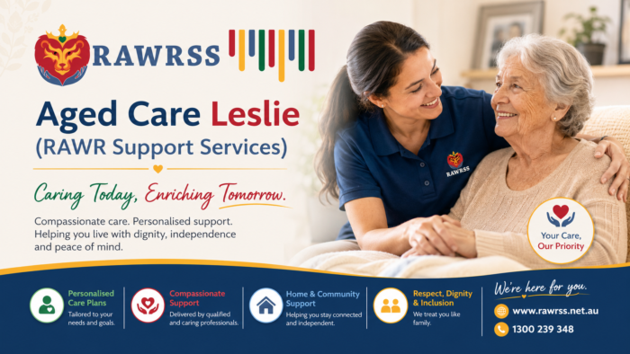 Compassionate Aged Care Leslie | RAWR Support Services
