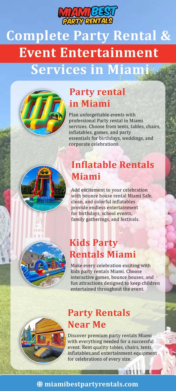 Complete Party Rental & Event Entertainment Services in miami