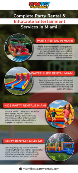 Complete Party Rental & Inflatable Entertainment Services in miami