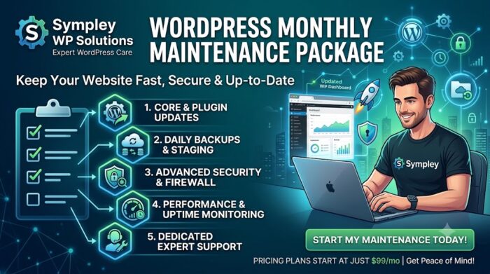 WordPress Monthly Maintenance Package – Sympley