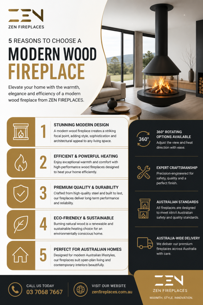 Benefits of a Modern Wood Fireplace