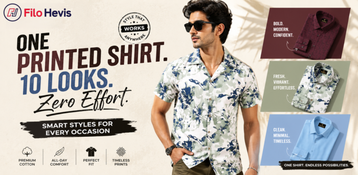 One Printed Shirt. 10 Looks. Zero Effort