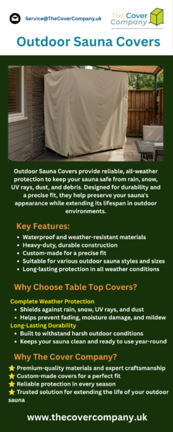 Premium Outdoor Sauna Covers – The Cover Company UK