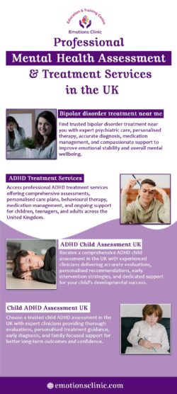Professional Mental Health Assessment and Treatment Services in the UK
