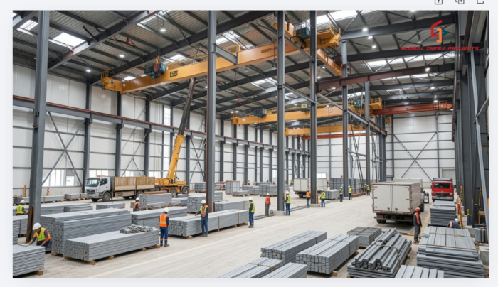 Warehouse Construction services is given by Global Infra Projects