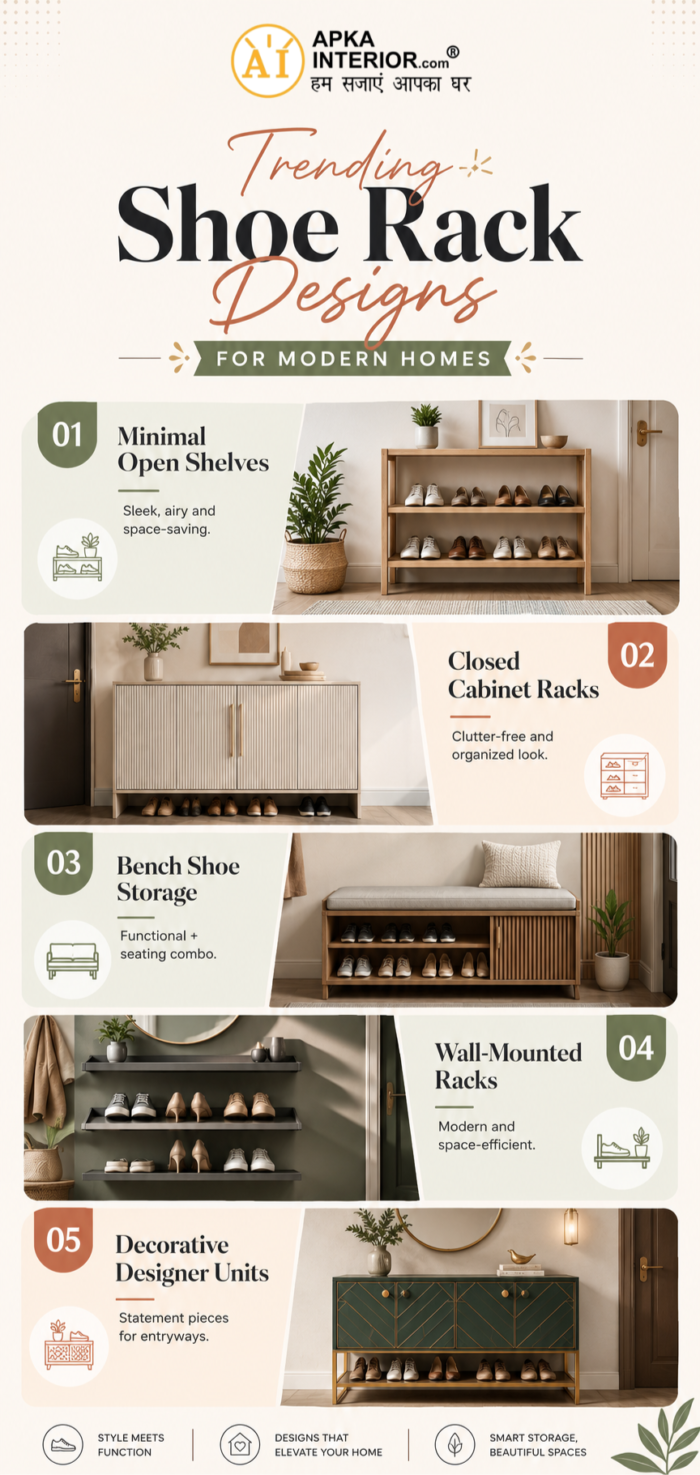 Trending Shoe Rack Designs for Modern Homes