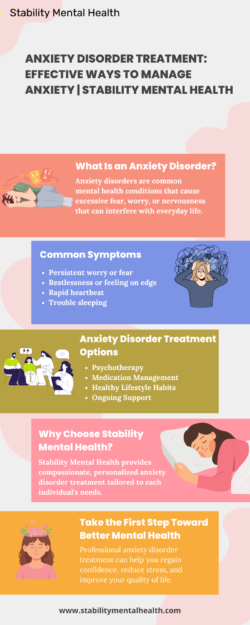 Anxiety Disorder Treatment: Effective Ways to Manage Anxiety | Stability Mental Health