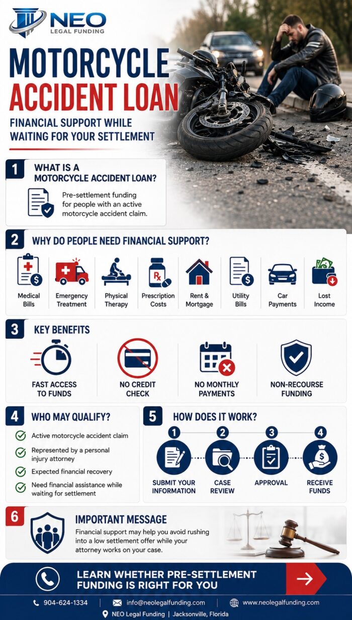 Motorcycle Accident Loan: Financial Support While Waiting for Your Settlement