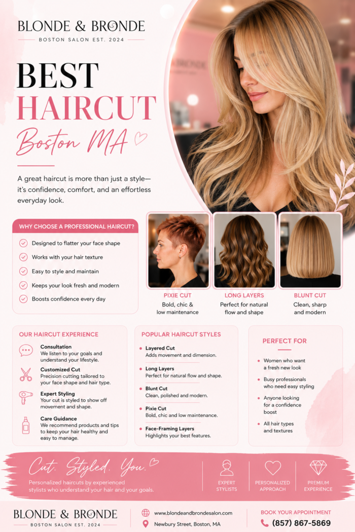 Best Haircut in Boston MA | Trendy Women’s Haircuts & Salon Styles