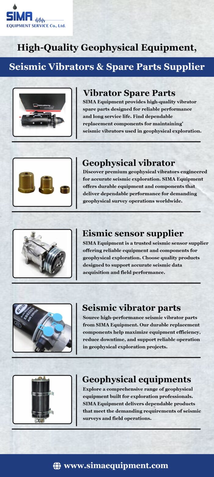 High-Quality Geophysical Equipment, Seismic Vibrators & Spare Parts Supplier