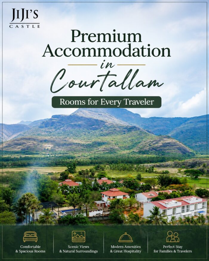 Premium Accommodation in Courtallam – Rooms for Every Traveller