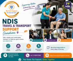 NDIS travel transport support Sunshine