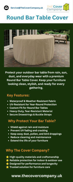 Shop Round Bar Table Cover | The Cover Company UK
