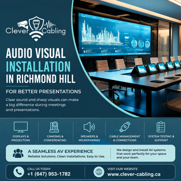 Audio Visual Installation In Richmond Hill for Better Presentations