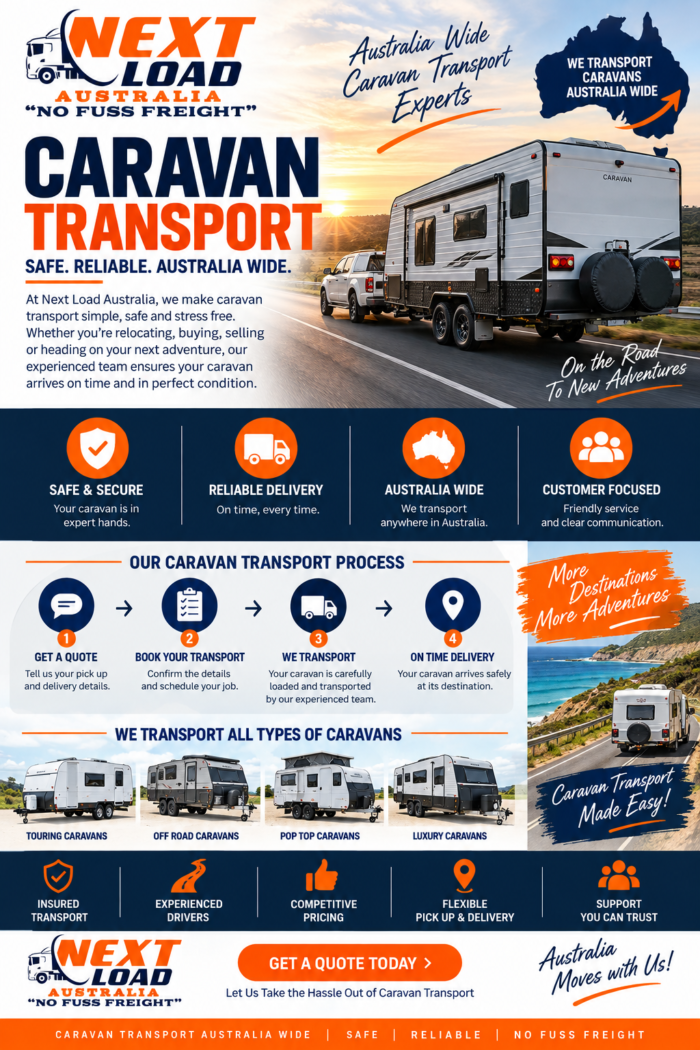 Reliable Caravan Transport Services | NextLoad Australia