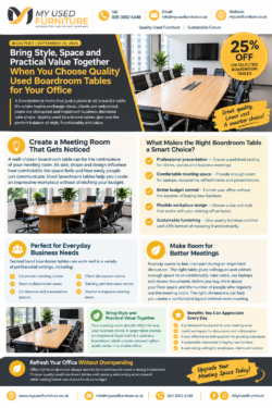 Choose Used Boardroom Tables for a Better Meeting Room