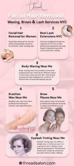 Facial Hair Removal, Waxing, Brows & Lash Services NYC