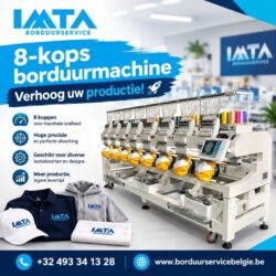 8-kops borduurmachine Verhoog uw productie!