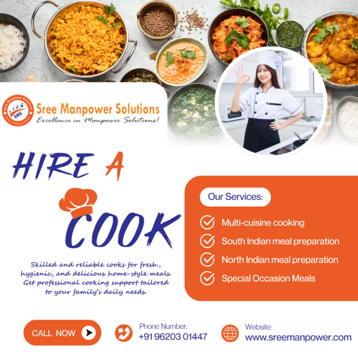 Cook in Bangalore | Trusted Cooks for Home & Restaurant
